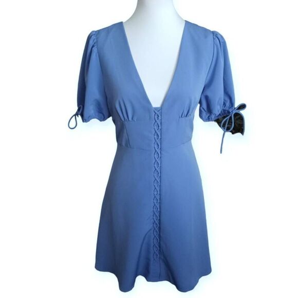 FOREVER 21 PERIWINKLE DRESS SZ.L NWT - Picture 5 of 11